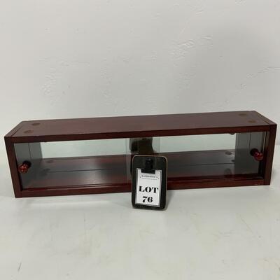 -76- Display Shelves | Cherry Wood Finish