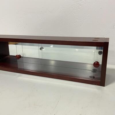 -76- Display Shelves | Cherry Wood Finish