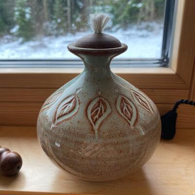 Unique handmade pottery, Oil lamp