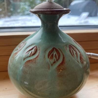 Unique handmade pottery, Oil Lamp