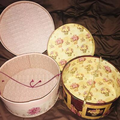 2 Large Hat boxes