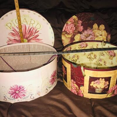 2 Large Hat boxes