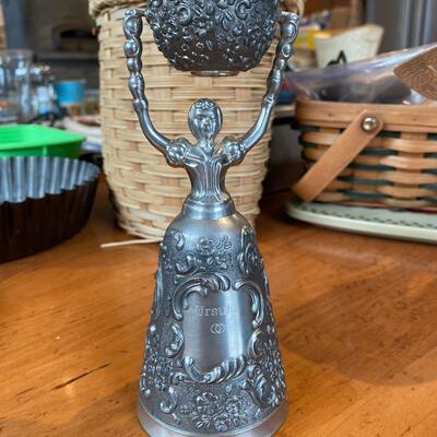 Pewter cup and goblet, Traditional German Wedding Gift