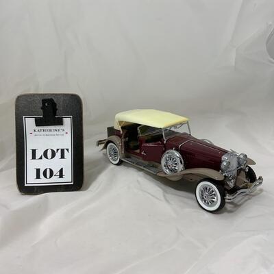 -104- MODEL CARS | 1930 Dusenberg J | Danbury Mint | Die-Cast