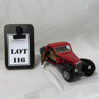 -116- MODEL CARS | 1936 Bugatti | Franklin Mint | Die-Cast