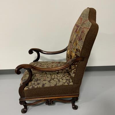 -124- Ornate Needlepoint Chair