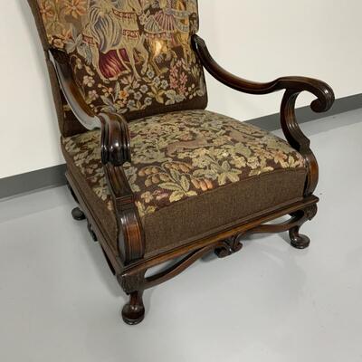 -124- Ornate Needlepoint Chair