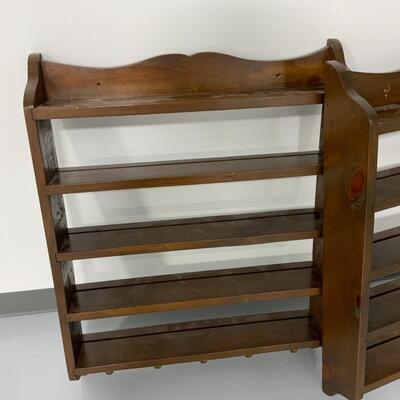-138- Two Wall Shelving Units | Cup Hooks