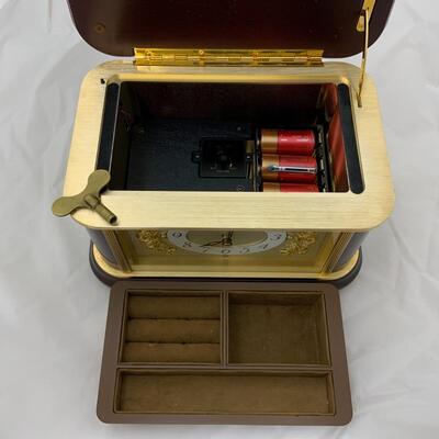 -158- Clock Music Box