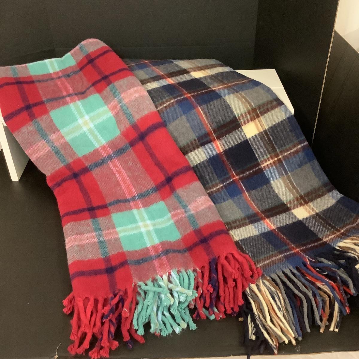 F 1015. Pair of Plaid Throws ( 1 Pendleton Woolen Mills & 1 Faribault