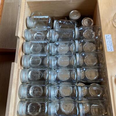 Unused Widemouth Quart sized Ball Canning jars with lids, lot of sixty (60)