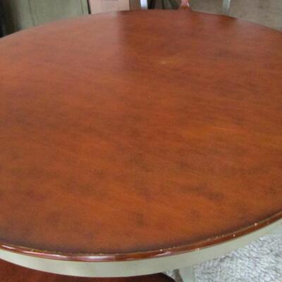 #9 Kitchen table 47Â½" x 30" with 4 chairs Solid Hardwood