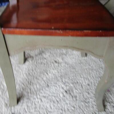 #9 Kitchen table 47Â½" x 30" with 4 chairs Solid Hardwood