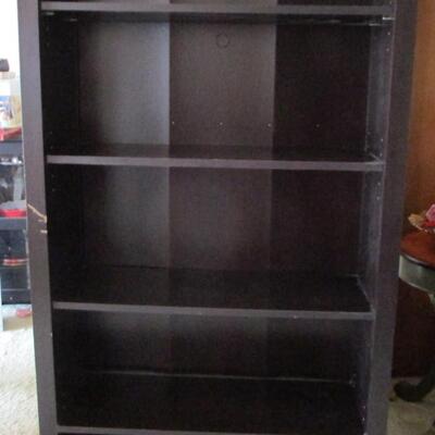 #14  Bookcase, black tall 68" tall, 35" wide