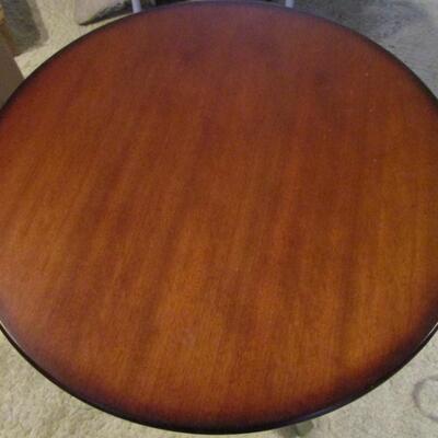 #20 Accessory table, round 24" across x 27" high, Solid Hardwood