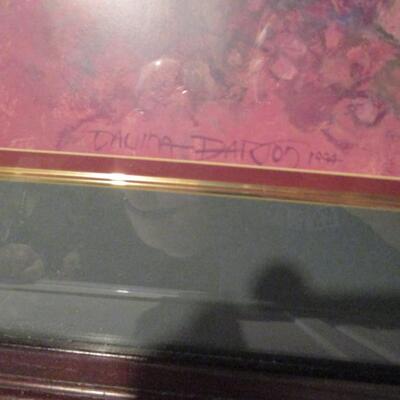 #28 Dawna Darton signed print Framed Floral 