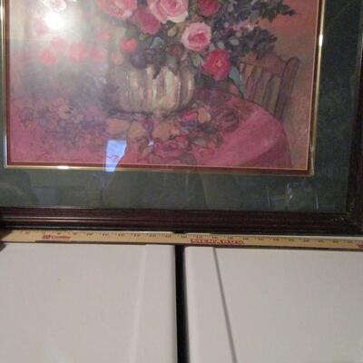 #28 Dawna Darton signed print Framed Floral 