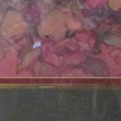 #28 Dawna Darton signed print Framed Floral 