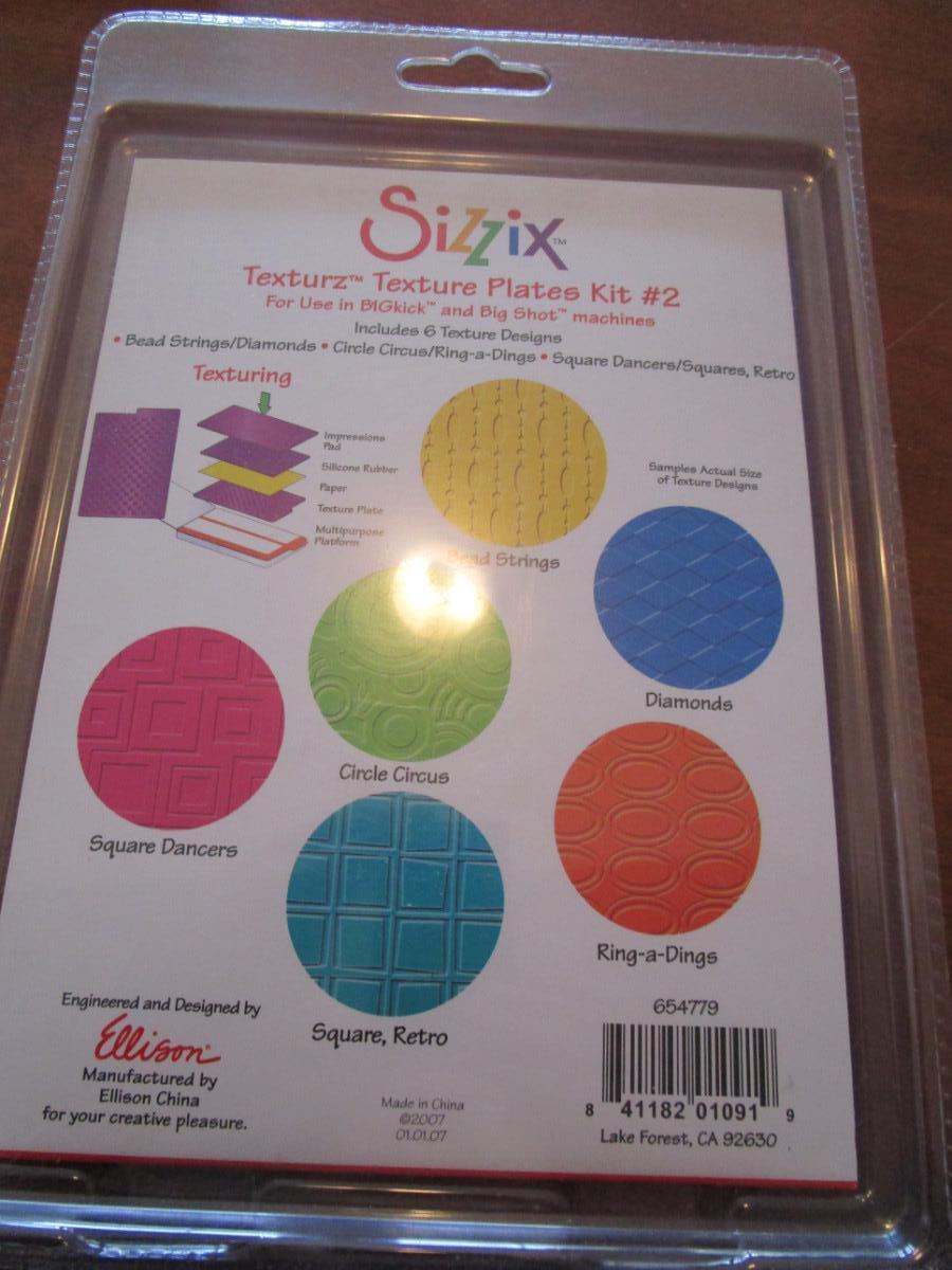 105 Sizzix Texturz texture plates kit2