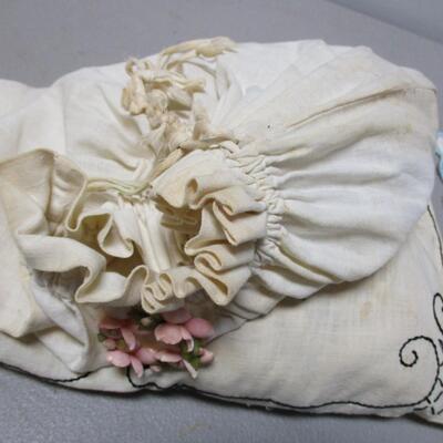 Vintage Embroidered Laundry Bag &
