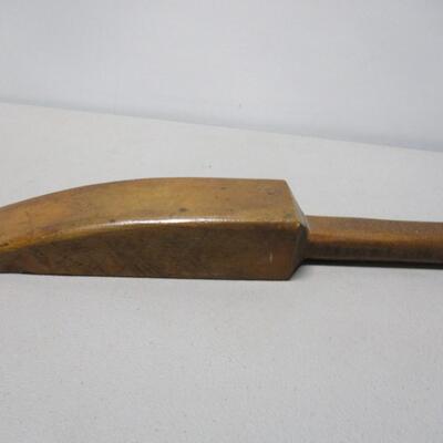 Antique Hand Carved Maple Feather Bed Smoother Paddle