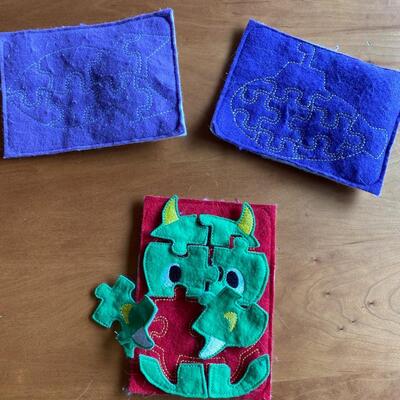 Kid's Felt Puzzles, Set of 3