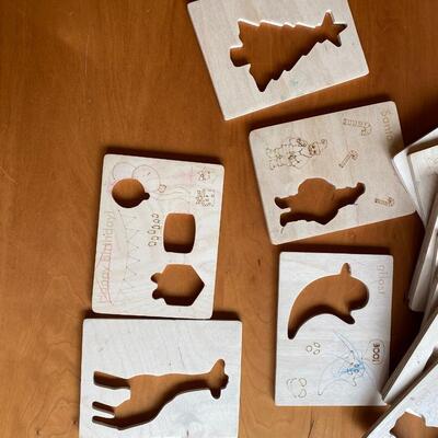 Kids' Wooden Stencils, Sold as a set of fifteen (15)