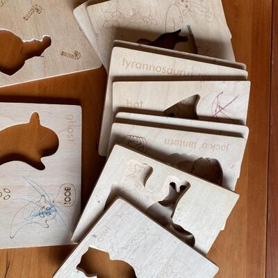 Kids' Wooden Stencils, Sold as a set of fifteen (15)