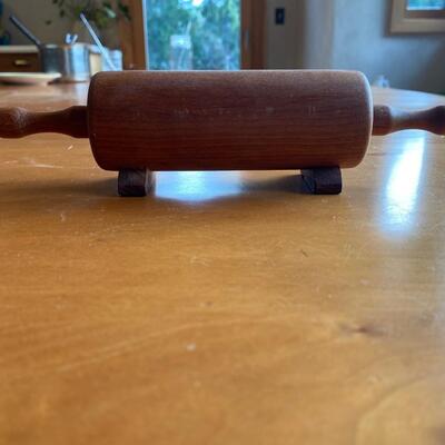 Wooden Recipe Card Holder, rolling pin shape