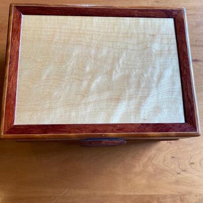 Beautiful wooden jewelry box