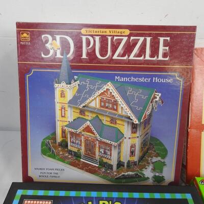 7 pc Puzzles, World's Largest Crossword Puzzle, Cross Stich Puzzles, 3D Puzzle