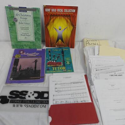 Assorted Vocal Sheet Music, Italian Songs and Arias, Kids' Solo Vocal Collection