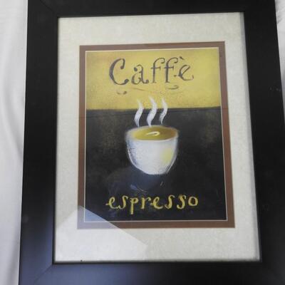 3 pc Wall Decor, Round Black and Silver Mirror, Caffe Espresso, Colored Puzzle