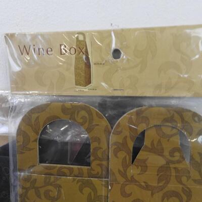 Assorted Wrapping Supplies, Wrapping Paper, Gift Bags, Wine Boxes, Wrap Storag