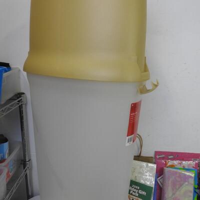 Assorted Wrapping Supplies, Wrapping Paper, Gift Bags, Wine Boxes, Wrap Storag