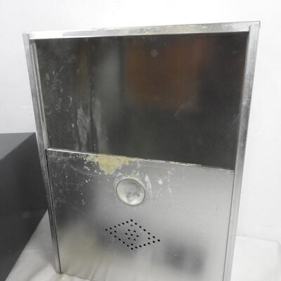 2 pc Metal Organizers/Bins, Office Drawer, Metal Box