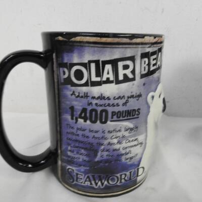 3 Mugs, Polar Bears, Alaska, Bald Eagles