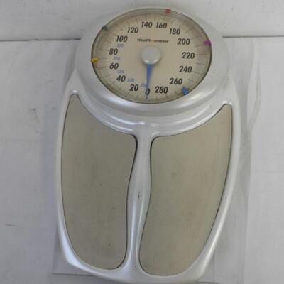 Health O Meter Bathroom Scale, Works Tan and White