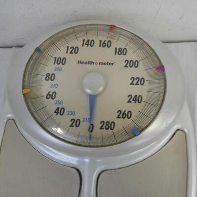 Health O Meter Bathroom Scale, Works Tan and White