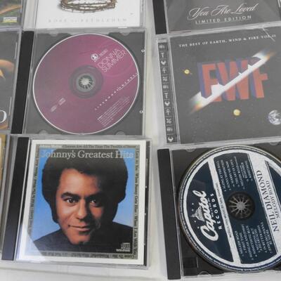 17 Music CDs, Whitney Houston, Neil Diamond, Kenny Rogers, Celine Dion