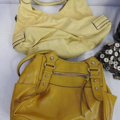 5 Purses, Axcess,, St. Johns Bay, 3 Yellow Bags