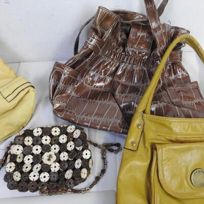 5 Purses, Axcess,, St. Johns Bay, 3 Yellow Bags