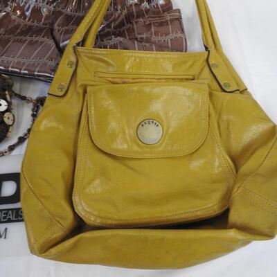 5 Purses, Axcess,, St. Johns Bay, 3 Yellow Bags