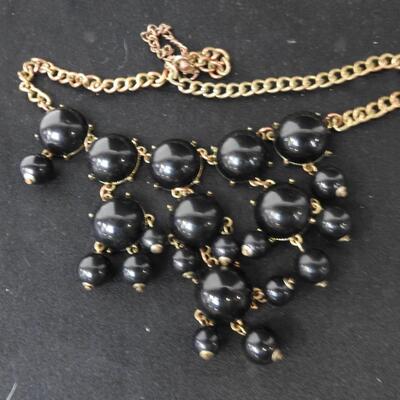 Costume Jewelry:  5 Bracelets, 6 Necklaces Assorted Colors