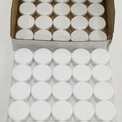 2 50 Pc 5G/5ML High Quality Clear Plastic Cosmetic Container Jars with Lids