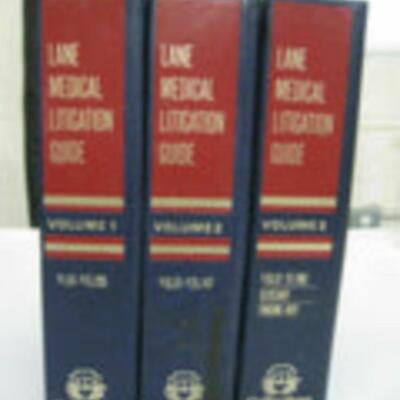 Lane Medical Litigation Guide Volumes 1-3 [hardcover] Lane, Fred [Jan 01, 1987]?