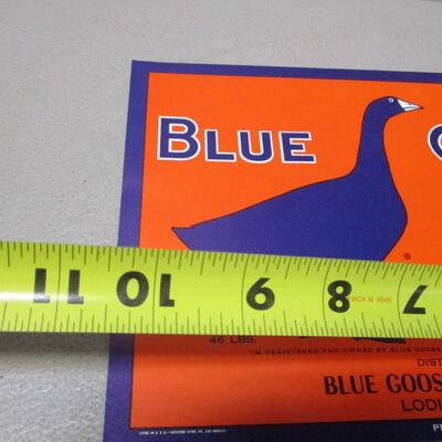 "Blue Goose Pears" Lodi California Advertising Sign