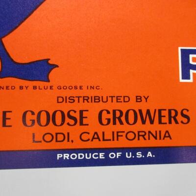 "Blue Goose Pears" Lodi California Advertising Sign