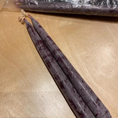 100% Beeswax candles, Hand dipped, red.  Set of twenty (20)