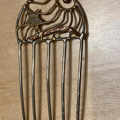 Hand forged metal Hair pin/comb
